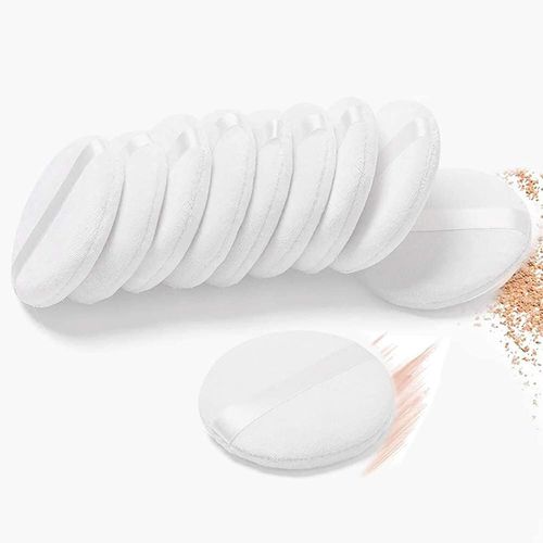 Lot De 10 Houppettes Ultra Douces Pour Une Application Impeccable Du Fond De Teint Et De La Poudre Libre - Lavables Et Rutilisables
