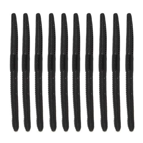 Lot De 10 Leurres De Peche En Silicone Souples Et Flottants, 13 Cm/5,5 G (Noir C)