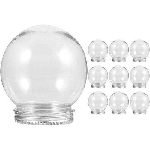 BUGUUYO Lot De 15 Boules à Neige En Plastique Pour Adultes - Boules à