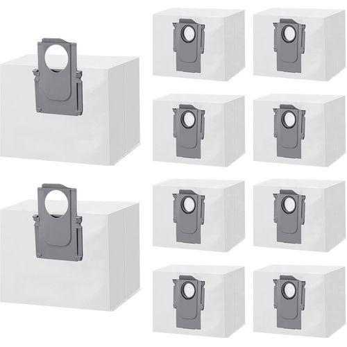 Lot de 10 Sacs  Poussire Accessoires pour Xiaomi Roborock S8+/S8 Pro Ultra S7 V Ultra/S7 Pro Ultra/Q7+/ Q7 +/Q5+/T8, Sacs d'aspirateur de Rechange pour Roborock s7