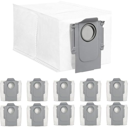 Lot De 10 Sacs D'Aspirateur Pour Roborock S8 Maxv Ultra/ S8 Max Ultra / S8+ / S8 Pro Ultra/ S7 Maxv Ultra/Q Revo/Qrevo Pro/Qrevo Maxv/ T8 Q5+ G10S Pro Q7 Max+ Q8 Max+, Grande Capac[SSE7115044]