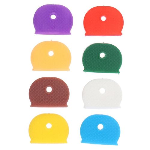 Lot De 10 Serrures  Cls En Caoutchouc Souple Ajoures Multicolores, La Mode,Couvre-Clefs