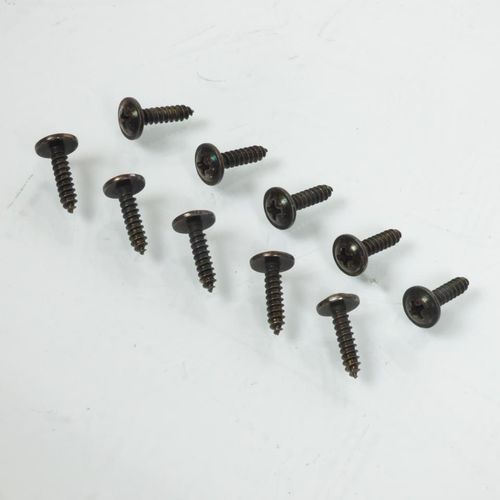 Lot De 10 Vis De Carrosserie Carnage Plastique 4mm X L14mm Pour Scooter Moto