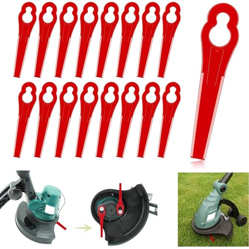 Lot De 100 Lames De Rechange Pour Coupe Bordure Compatibles Avec Florabest Coupe Bordure Lidl Frta 20 A1,Fat 18b2, Fat 18b3