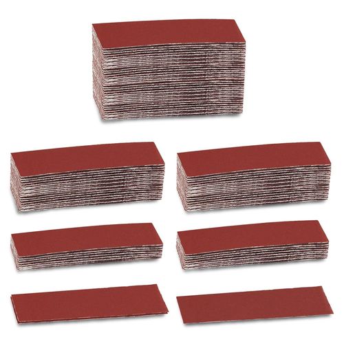 Lot De 100 Micro Ponceuses De Finition En Oxyde D'aluminium Grain 400 8,9 X 3,1 Cm Pour Petits Projets En Bois, Mtal, Petits Projets D'espaces Restreints, Travaux De Polissage