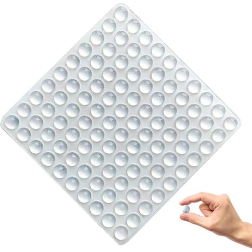 Lot De 100 Mini Pare-Chocs De Porte En Silicone, 6 X 2 Mm, Patins En Caoutchouc, Adhsifs Transparents Pour Portes, Tiroirs, Meubles, Tables En Verre, Travaux Manuels, Protections Murales