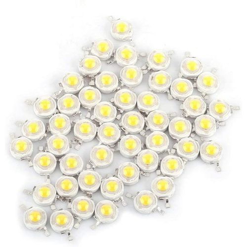 Lot De 100 Perles Led Smd 1 W, Puce Led Pour clairage Diy, 100-110 Lm, Dure De Vie 50 000 Heures, Module Diode Led Pour Projecteur, Plafonnier, clairage De Jardin (Reinwei 6000[Amp749027]