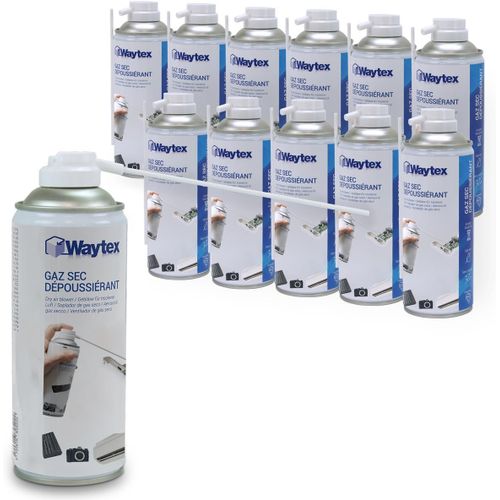 Lot De 12 Dpoussirants Spray Air Sec 400ml Ultra Puissant 5 Bars,Bombes DAir Comprim Nettoyant Pour Pc,Clavier,Appareil Photo Et Composants lectroniques,Avec Buse Prcision