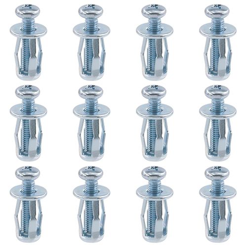 Lot De 12 crous De Cric M5x25-crous De Ptale-crous De Fixation Avec Vis-Assemblage Pour Mur Creux En Fer-Utilisation Sur Mur Doux Et Fin(M5x25)