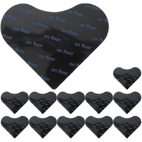 Lot De 12 Rubans Adhsifs Antidrapants Pour Tapis  Autocollants En Forme De C?Ur Pour Un Sol Scuris, Sans Danger Pour Les Enfants Et Les Animaux, Faciles  Utiliser
