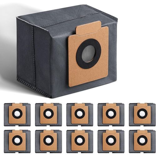 Lot De 12 Sacs  Poussire Compatibles Avec Eufy X10 Pro Omni, X8 Pro Avec Aspirateur Robot  Vide Automatique, Sac De Grande Capacit De 3 L[SSE7112347]