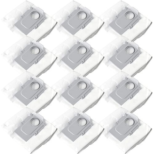 Lot de 12 sacs  poussire pour aspirateur Roborock S7/S7 Plus/S7 MaxV Ultra / Q7+/Q7 Max+/Q5/Kit d'accessoires de rechange jetables