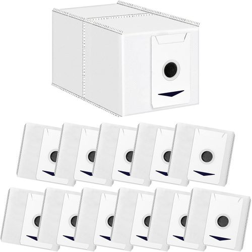 Lot De 12 Sacs  Poussire Pour Aspirateur Robot Ecovacs T30 Pro Omni, T30 Omni - Grande Capacit De 3 L[SSE7111069]