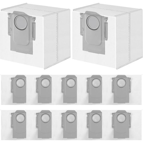 Lot De 12 Sacs Aspirateur Pour Roborock S8+/S8 Pro Ultra/S7 Maxv Ultra/Q7 Max+/Q8 Max+/Q5 Pro+/Q5 Max+/Q10 X5+/S5+, Q7 M5+/L5+ Robot Aspirateur, Sacs  Poussire Accessoires De Rec[SSE7110483]