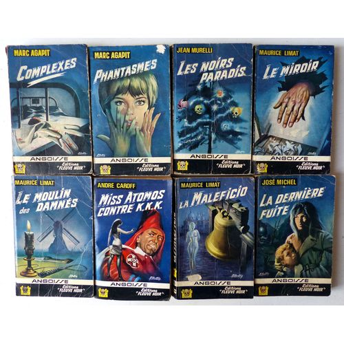 Lot de 14 romans de la collection Angoisse (Fleuve Noir, 19691973) par