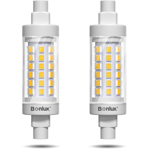 Lot De 2 Ampoules Led R7s 78 Mm 8 W  Intensit Variable Blanc Neutre 4000 K R7s Remplacement 80 W J78 R7s Barre Halogne Linaire Ac220-240 V Angle D'clairage 360 Pour Lampes De[Amp741394]