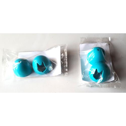 Lot De 2 Balles Maracas Distributrices De Friandises - Jouet Pour Chat De Flix - Plastique Recyclable Bleu - Purina - Sous Cellophane
