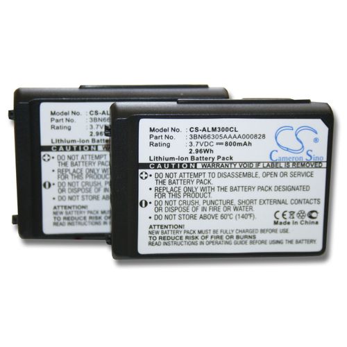 Lot De 2 Batteries 800mah Vhbw Pour Tlphone Fixe Sans Fil T-Com T System Octophone Open 300, 300d Comme 3bn66305aaaa000828