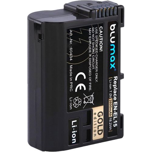 Lot de 2 batteries compatibles avec Nikon, EN-EL15c, 2600 mAh, EN-EL15b EN-EL15a EN-EL15 pour Z8 Z7 II Z6 III Zf Z5 - D800 D850 D7100 D7500