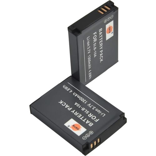 Lot de 2 batteries de rechange compatibles avec Samsung SL202 SL310 SL420 TL9 WB150F WB250F HMX-U20 HZ10W HZ15W IT100 L100 L310W M310W NV9 comme Samsung SLB11 0 A