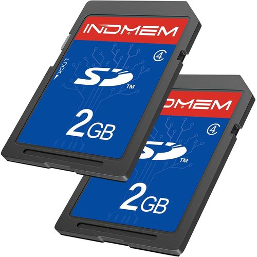 Lot de 2 cartes SD 2 Go Classe 4 MLC Secure Digital Flash Memory Card Camera Card