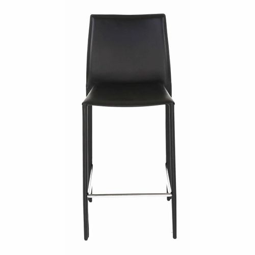 Lot De 2 Chaises De Bar En Cuir Recycl Coloris Noir - Bora Bora