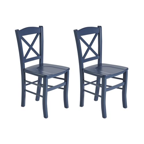 Lot De 2 Chaises En Htre Massif Colores