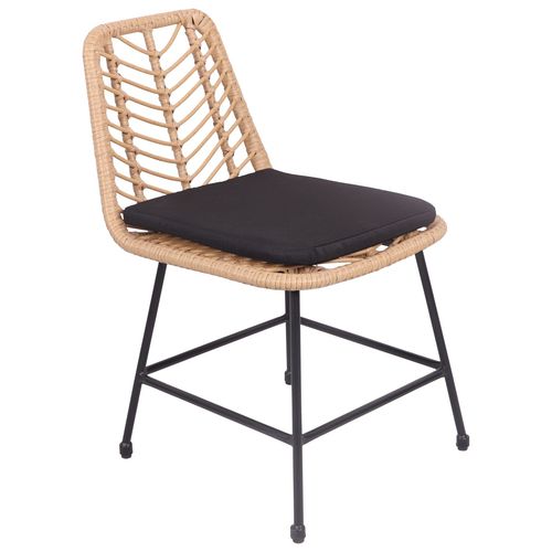 Lot De 2 Chaises En Rotin Synthtique Avec Coussins Oka
