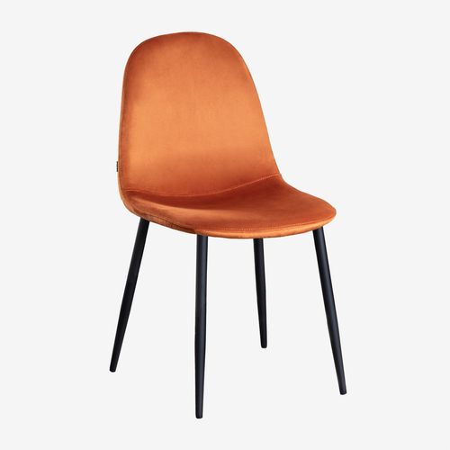 Pack 2 Chaises De Salle  Manger En Velours Glamm Noir