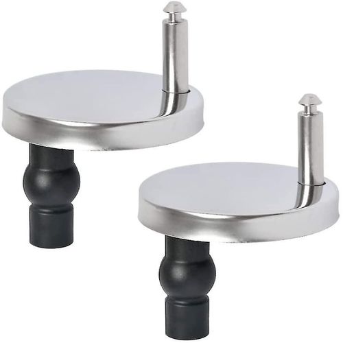 Lot De 2 Charnires De Sige De Toilette  Fixation Suprieure, Fixation Rapide, Fixation Suprieure, Trou Borgne, Accessoires De Remplacement, Extension, Vis En Caoutchouc Avec 50 Mm