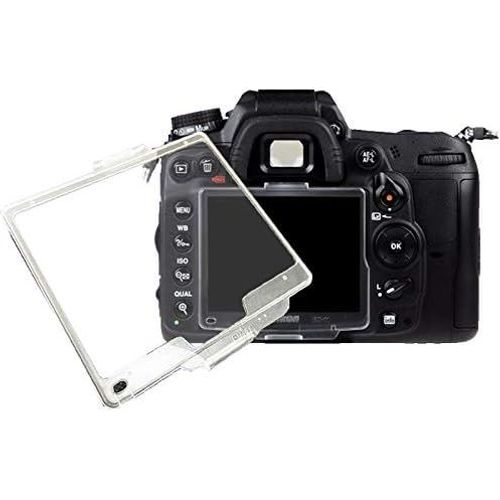 Lot de 2 coques de protection d'cran LCD pour appareil photo Nikon D90 SLR Transparent ABS Remplace BM-10