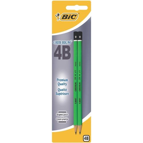 Lot De 2 Crayons  Papier Criterium 4b - Pointe Moyenne
