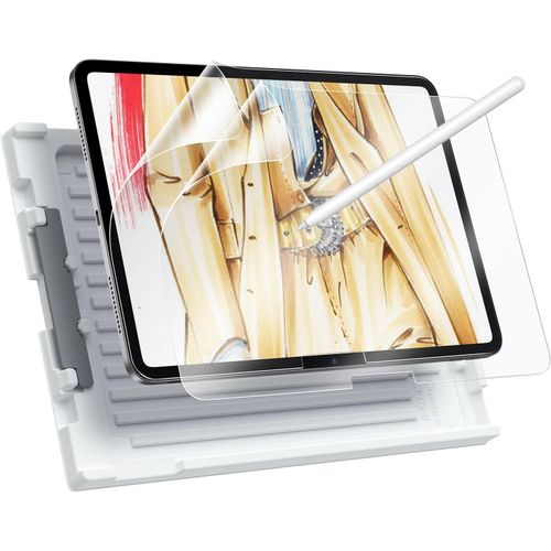 Lot De 2 Films De Protection D'cran Sensation Papier Pour Ipad Air 13 Pouces M2 2024, crivez Comme Sur Du Papier, Protection Anti Rayures Avec Plateau D'application Facile, Fin Et Ractif