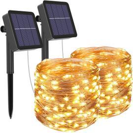 Guirlande Lumineuse Exterieur Solaire 12M 100 LED Guirlande