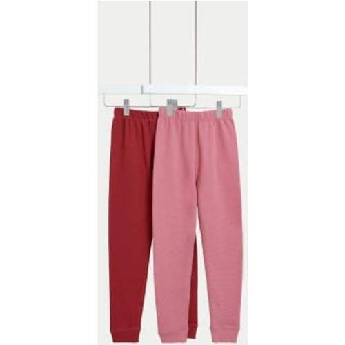 Lot De 2 Leggings Gauffrs En Coton Mlang (Du 2 Au 14 Ans) - Multicolore