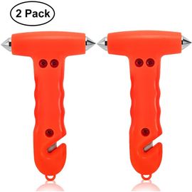 MisFun Marteau De Sécurité Pour Voiture, Brise-vitre 3 En 1, Outil D'évasion D'urgence Avec Coupe-ceinture De Sécurité, Pour Femme, Bleu Mignon Pour Voiture, Famille