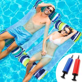 Lot de 2 Matelas gonflables pour Piscine, Flottantes Hamac Jouet pour Adulte,  4 en 1 Accessoires de Piscine gonflables, Hamac pour Piscine, avec 2 Pompe  à Air Manuelle, pour Plage Partie etc | Rakuten