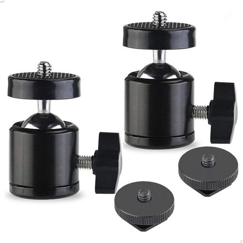 Lot de 2 mini vis  rotule pivotantes universelles 1/4