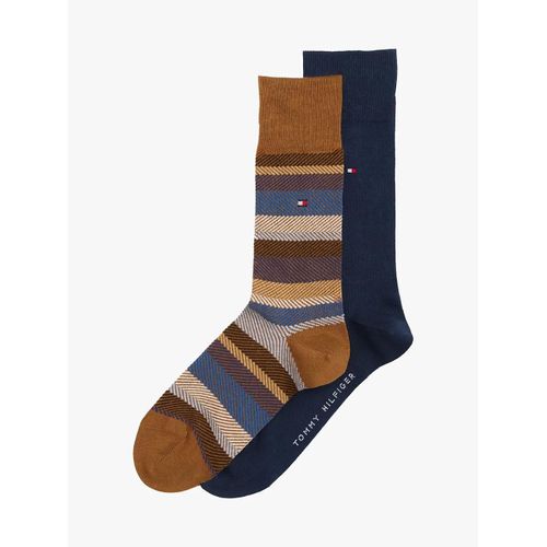 Lot De 2 Paires De Chaussettes Motif Chevron Th Men Sock 2p Herrin/Classic Khaki - 39-40