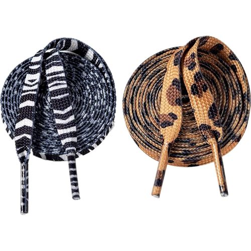 Lot De 2 Paires De Lacets Imprims Animaux Colors, Brillants Et Scintillants, Couleur Arc-En-Ciel, Lacets Personnaliss Pour Chaussures Dcontractes En Toile, Convient Pour Les Chaussures