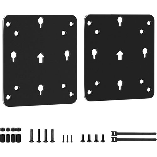 Lot de 2 plaques d'adaptation compatibles avec Intel NUC Gen 13 12 11 10 8 7 6 5 - Plaque de support murale pour bureau et moniteur