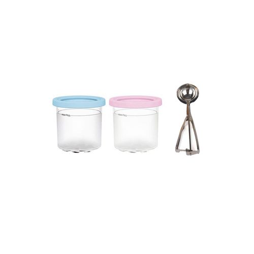 Lot de 2 pour Ninja XSKPLID2CD,Compatible avec les SorbetiRes  CrMe GlacE des SRies NC299AMZ et NC300S1 Pinte C