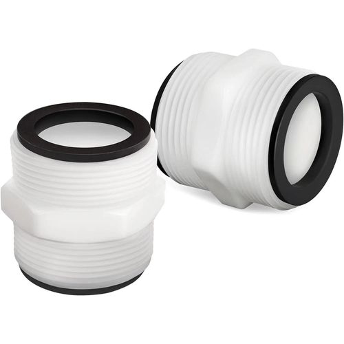Lot De 2 Raccordement De Piscine 38 Mm Pour Raccord De Tuyau Intex Coleman 38 Mm, Adaptateur De Tuyau De Piscine Pour Pompes Intex Pour Tuyaux De Piscine De 38 Mm, Pour Drivation De Piscine
