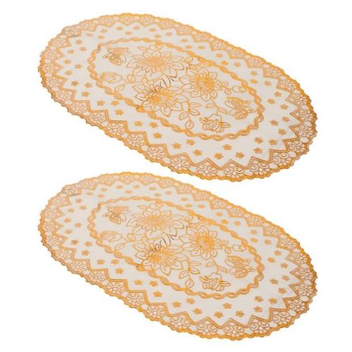 Lot De 2 Sets De Table En Pvc Dor - Sets De Table lgants Pour Mariages Et Occasions Spciales