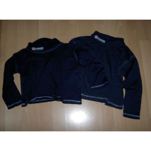 Lot De 2 Sous-Pull Bleus Marines Workers Hard Staff Motif Bricoleur Sur Col Un Taille 4 Ans Et Un Taille 5 Ans