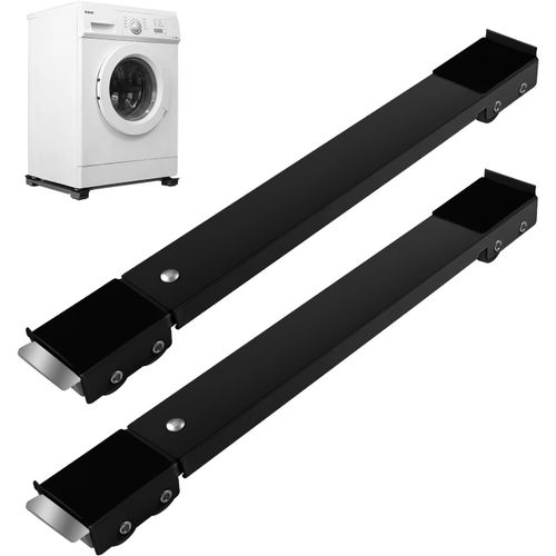 Lot De 2 Support Machine A Laver Seche Linge, Deplace Meuble, Roulette Machine  Laver Socle Lave Linge Pour Rfrigrateur Sche-Linge, Conglateur Jusqu' 300 Kg Avec 24 Roues [MAC0002]