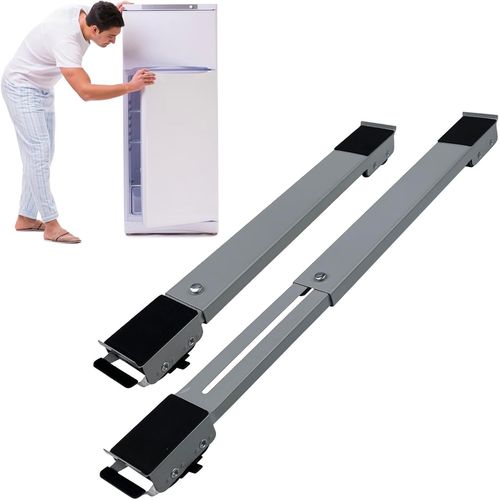 Lot de 2 Support Machine a Laver Seche Linge,Deplace Meuble,Support Machine  Laver Socle Lave Linge pour Rfrigrateur Sche-Linge,Conglateur Jusqu' 300 Kg avec 24 Roues (Gris)