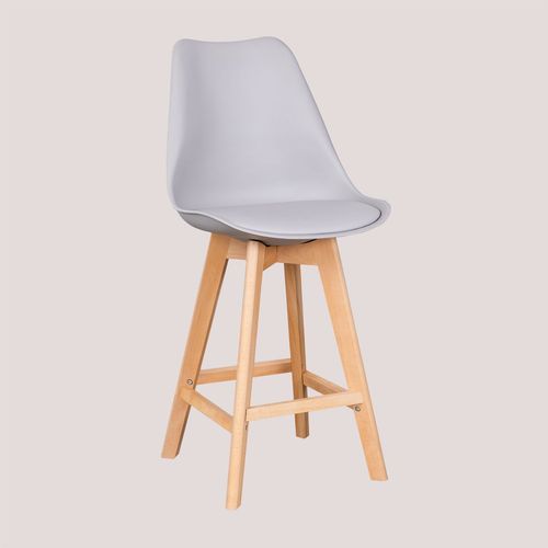 Lot De 2 Tabourets Hauts 67 Cm Nordic Gris Clair