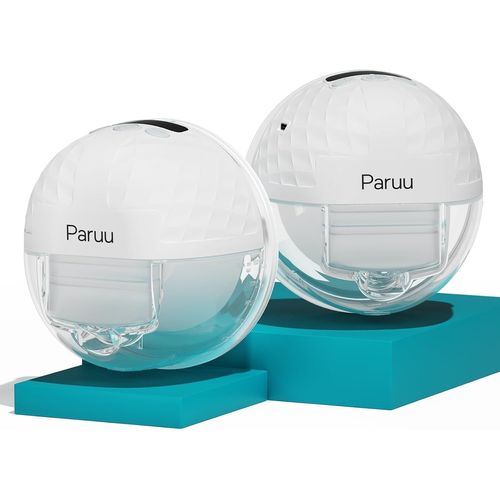 Lot De 2 Tire-Lait Mains Libres P10 Portables, Aspiration Forte De 338 Mmhg, Faible Bruit, 4 Modes Et 9 Niveaux, Insert/Bride 19/21/24/28 Mm (Blanc)