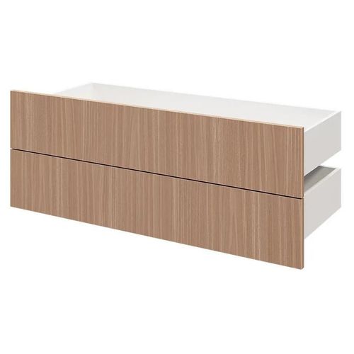 Lot De 2 Tiroirs Goodhome Atomia Effet Chne Chaud H. 18,5 X L. 99,7 X P. 39 Cm